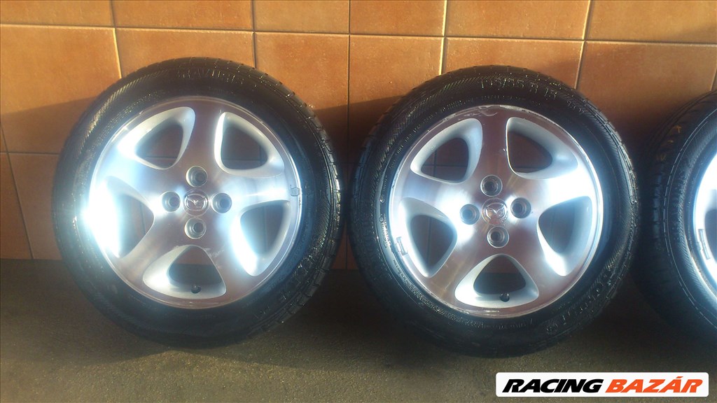 GYÁRI MAZDA 15" ALUFELNI 4x100 NYÁRI 195/55R15 GUMIKKAL OLCSÓN!!! 2. kép