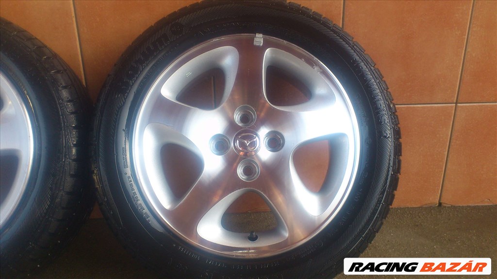  GYÁRI MAZDA 15" ALUFELNI 4x100 NYÁRI 195/55R15 GUMIKKAL OLCSÓN!!! 4. kép