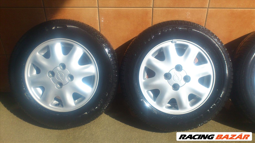 OPEL 14" ALUFELNI 4x100 NYÁRI 175/65R14 GUMIKKAL OLCSÓN!!! 2. kép