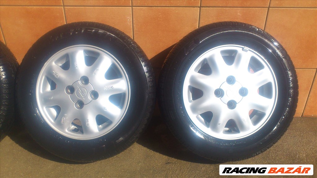 OPEL 14" ALUFELNI 4x100 NYÁRI 175/65R14 GUMIKKAL OLCSÓN!!! 3. kép