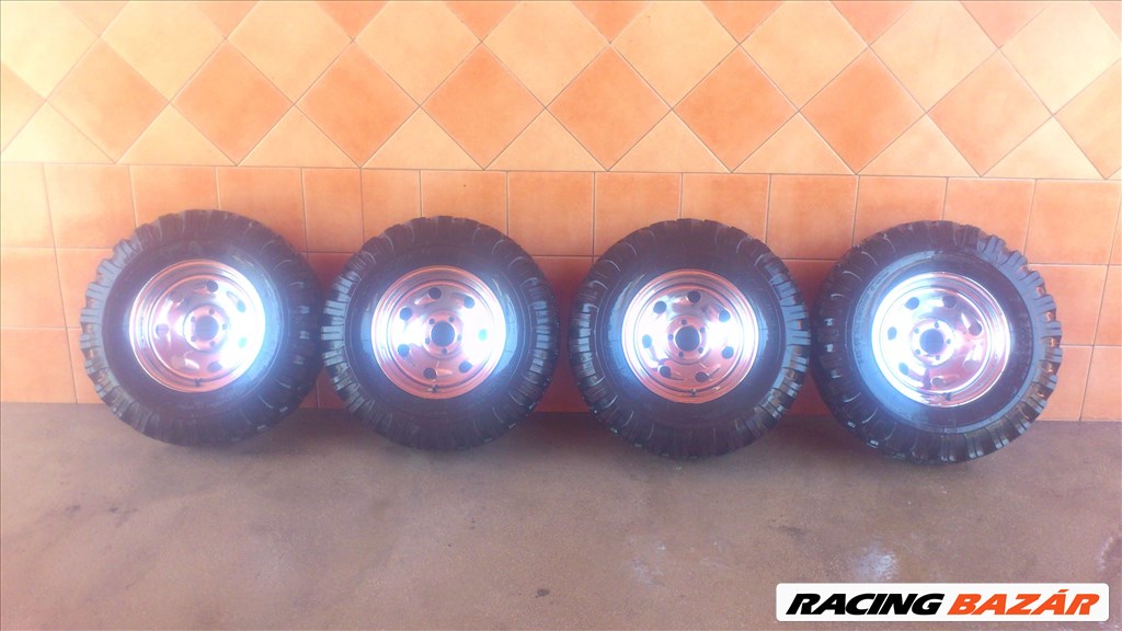 JEEP 16" KRÓM KERÉK 5x114,3 OFF-ROAD  245/80R16C GUMIKKAL!!!!!!!! 1. kép