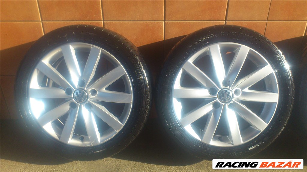 GYÁRI VW 17" ALUFELNI 5x112 NYÁRI 225/45R17 GUMIVAL OLCSÓN!!!!! 2. kép