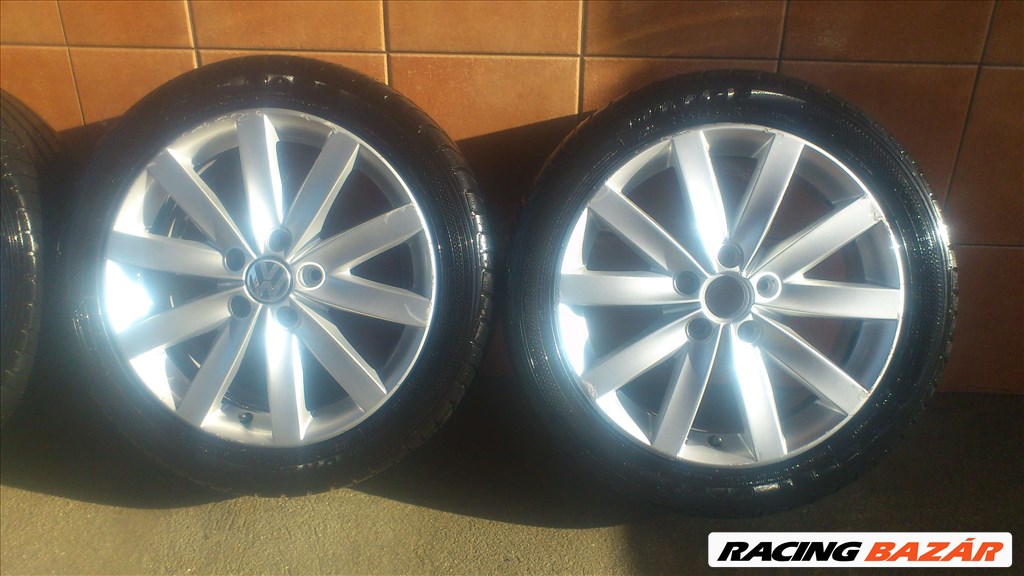 GYÁRI VW 17" ALUFELNI 5x112 NYÁRI 225/45R17 GUMIVAL OLCSÓN!!!!! 3. kép