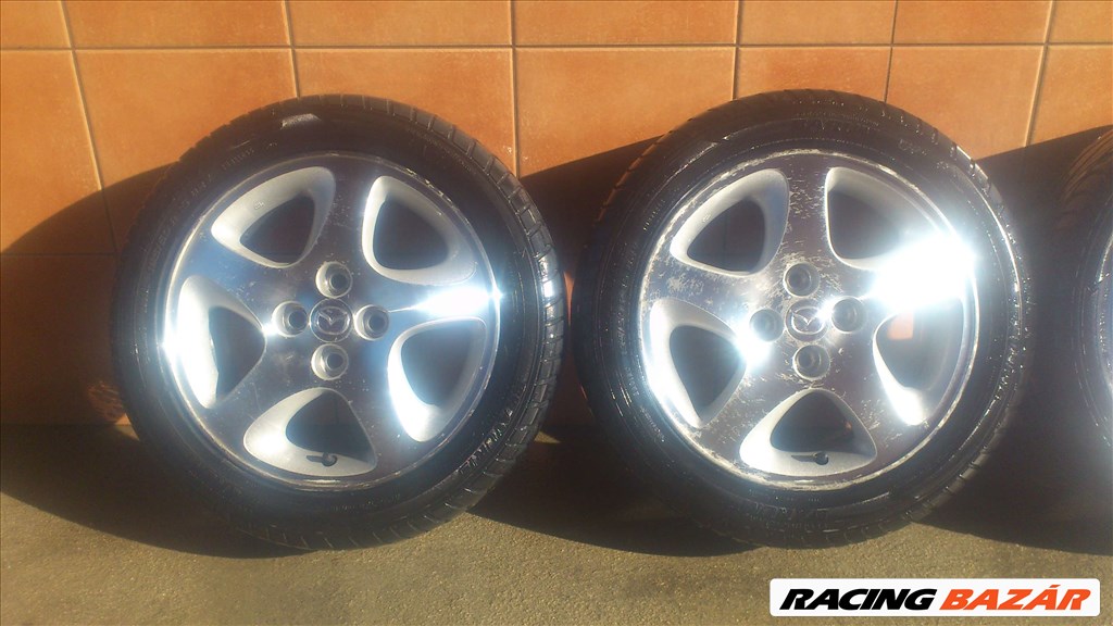 MAZDA 15" ALUFELNI 4x100 NYÁRI 195/50R15 GUMIVAL OLCSÓN!!!!!!!!!! 2. kép