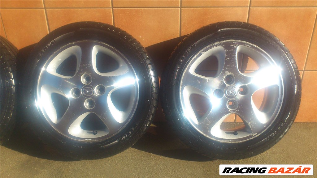 MAZDA 15" ALUFELNI 4x100 NYÁRI 195/50R15 GUMIVAL OLCSÓN!!!!!!!!!! 3. kép