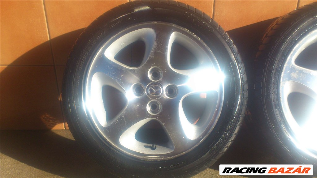 MAZDA 15" ALUFELNI 4x100 NYÁRI 195/50R15 GUMIVAL OLCSÓN!!!!!!!!!! 4. kép