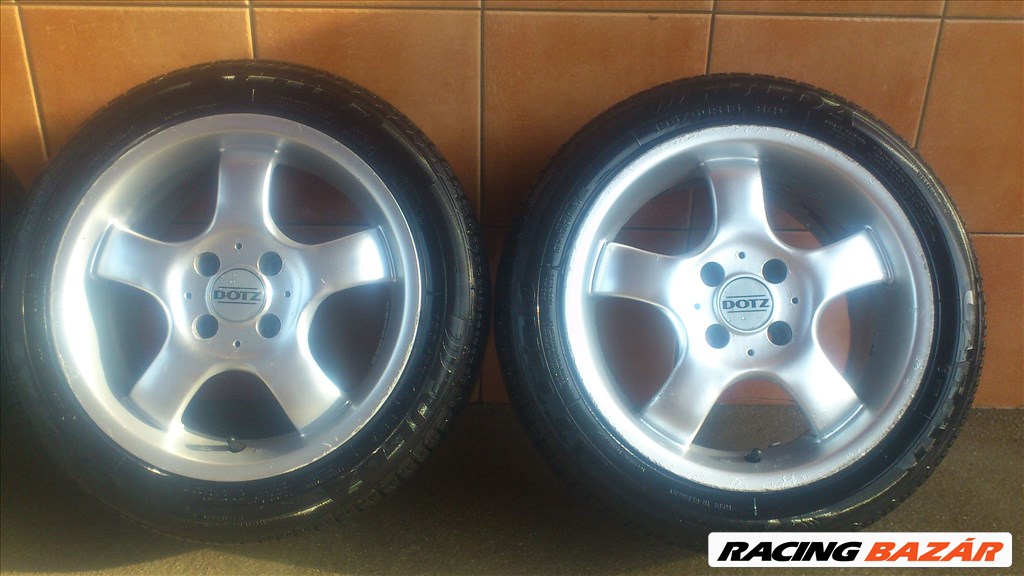 DOTZ 15" ALUFELNI 4x100 NYÁRI 195/50R15 GUMIVAL OLCSÓN!!! 3. kép