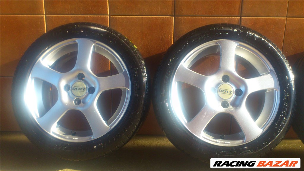 DOTZ 15" ALUFELNI 4x100 NYÁRI 195/50R15 GUMIKKAL OLCSÓN!!!! 2. kép