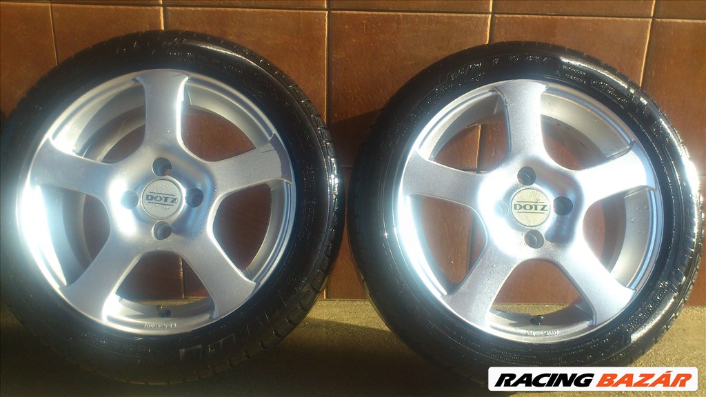 DOTZ 15" ALUFELNI 4x100 NYÁRI 195/50R15 GUMIKKAL OLCSÓN!!!! 3. kép