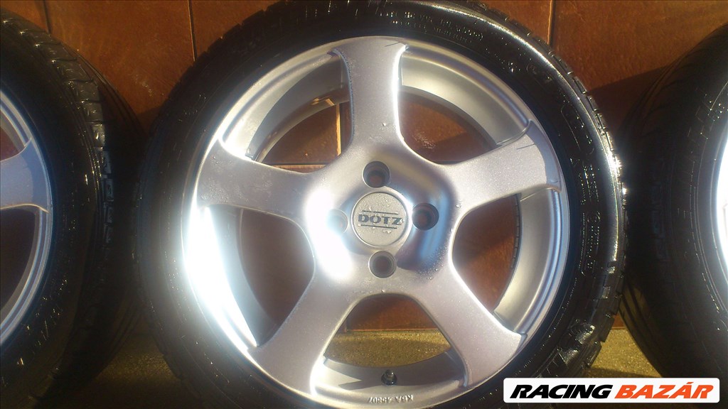 DOTZ 15" ALUFELNI 4x100 NYÁRI 195/50R15 GUMIKKAL OLCSÓN!!!! 4. kép