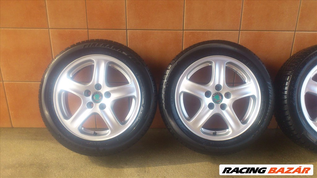 SKODA 15" ALUFELNI 5x100 NYÁRI 185/55R15 GUMIVAL OLCSÓN!!!! 2. kép