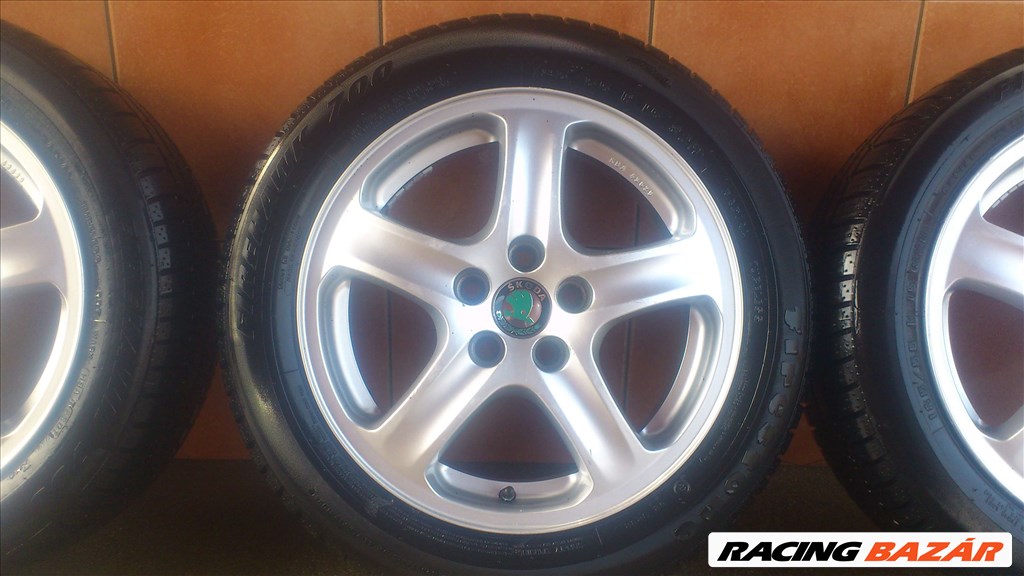 SKODA 15" ALUFELNI 5x100 NYÁRI 185/55R15 GUMIVAL OLCSÓN!!!! 4. kép