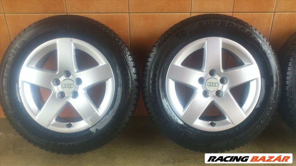 AUDI 15" ALUFELNI 5x100 TÉLI 195/65R15 GUMIVAL OLCSÓN!!! 2. kép