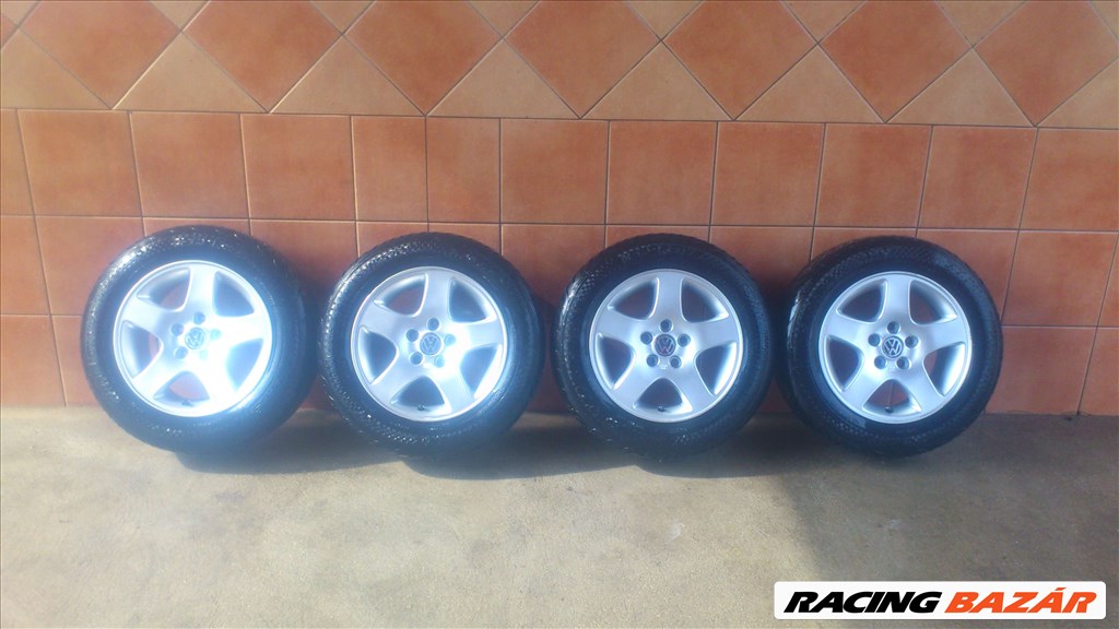 VW 15"ALUFELNI 5x112 NYÁRI 205/60R15 GUMIVAL OLCSÓN!!!! 1. kép