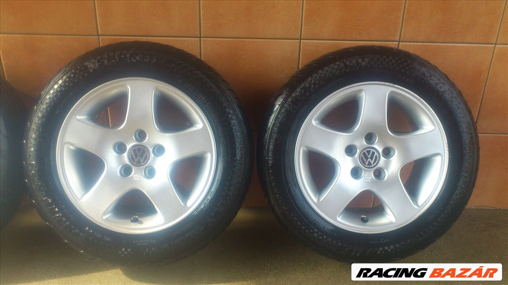 VW 15"ALUFELNI 5x112 NYÁRI 205/60R15 GUMIVAL OLCSÓN!!!! 3. kép