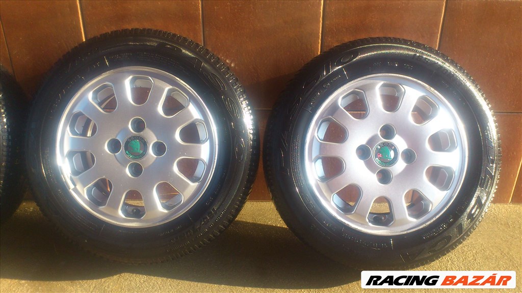 SKODA 13" ALUFELNI 4x100 NYÁRI 165/70R13 GUMIVAL OLCSÓN!!!! 3. kép