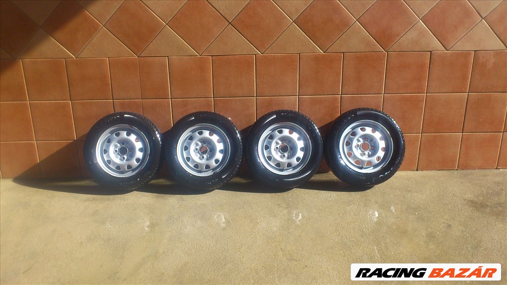 SKODA 13" LEMEZKERÉK 4X100 TÉLI 175/60R13 GUMIVAL OLCSÓN!!!!!! 1. kép