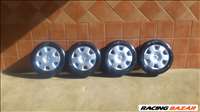 TOYOTA 15" LEMEZFELNI 4x100 NYÁRI 195/60R15 GUMIVAL OLCSÓN!!!!