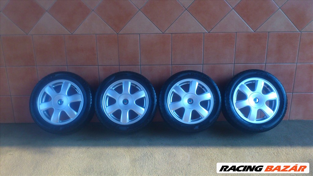 SKODA 15" ALUFELNI 5x100 NYÁRI 195/55R15 GUMIVAL OLCSÓN!!!!! 1. kép