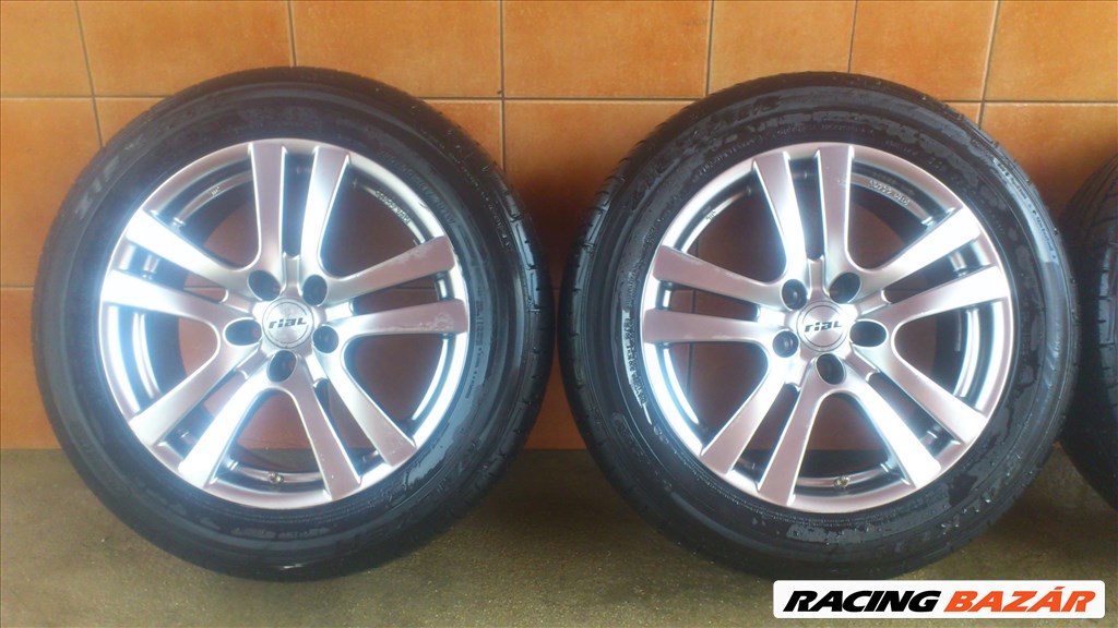  RIAL 17" ALUFELNI 5X112 NYÀRI ÚJSZERŰ 225/55R17 GUMIKKAL!!!! 2. kép