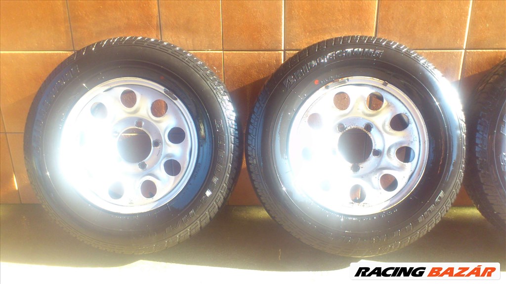 SUZUKI VITARA 15" LEMEZFELNI 5X139,7 M+S 195/80R15 GUMIVAL OLCSÓN!!! 2. kép