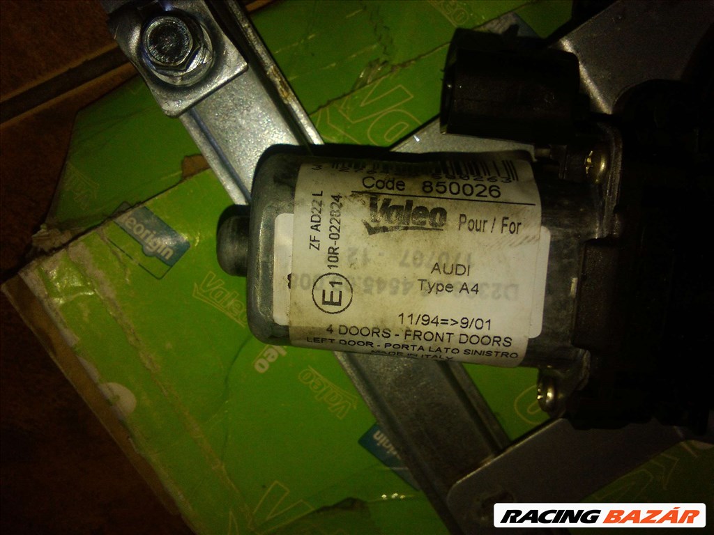 Audi A4 Bal első ablakemelő szerkezet +motor 5 ajtós 1994/11-2001/9 Valeo 850026 2. kép