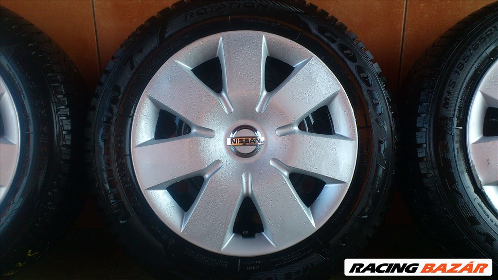 NISSAN 15" LEMEZFELNI 4x100 TÉLI 185/65R15 GUMIVAL OLCSÓN!!!!!!! 4. kép