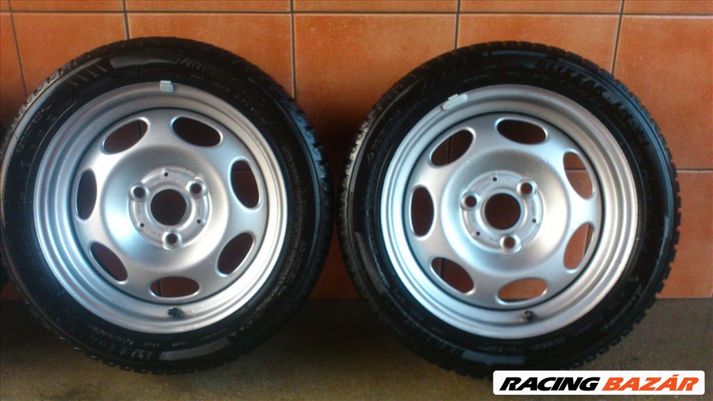 SMART 15" LEMEZFELNI 3X112 TÉLI 175/55R15 GUMIKKAL OLCSÓN!!!!! 3. kép