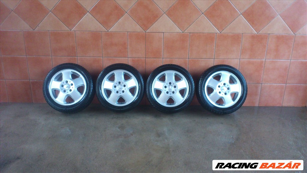 MERCEDES 15" A ALUFELNI 5X112 NYÁRI 195/50R15 GUMIVAL OLCSÓN!!!! 1. kép