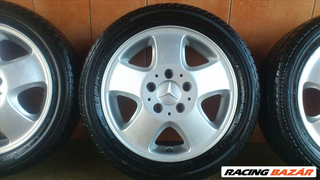 MERCEDES 15" A ALUFELNI 5X112 NYÁRI 195/50R15 GUMIVAL OLCSÓN!!!! 4. kép