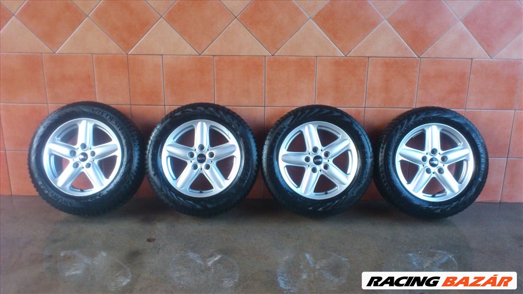 MINI 16" ALUFELNI 5x120 TÉLI 205/60R16 GUMIKKAL OLCSÓN!!!! 1. kép