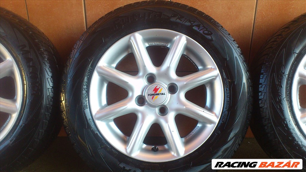 FUNDMETAL 14" ALUFELNI 4x100 NYÁRI 185/65R14 GUMIVAL OLCSÓN!!! 4. kép