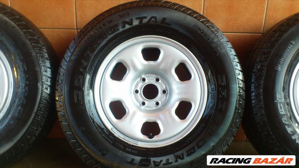 NISSAN NAVARA D-40 16" LEMEZFELNI 6x114,3 M+S 255/70R16 GUMIVAL! 4. kép