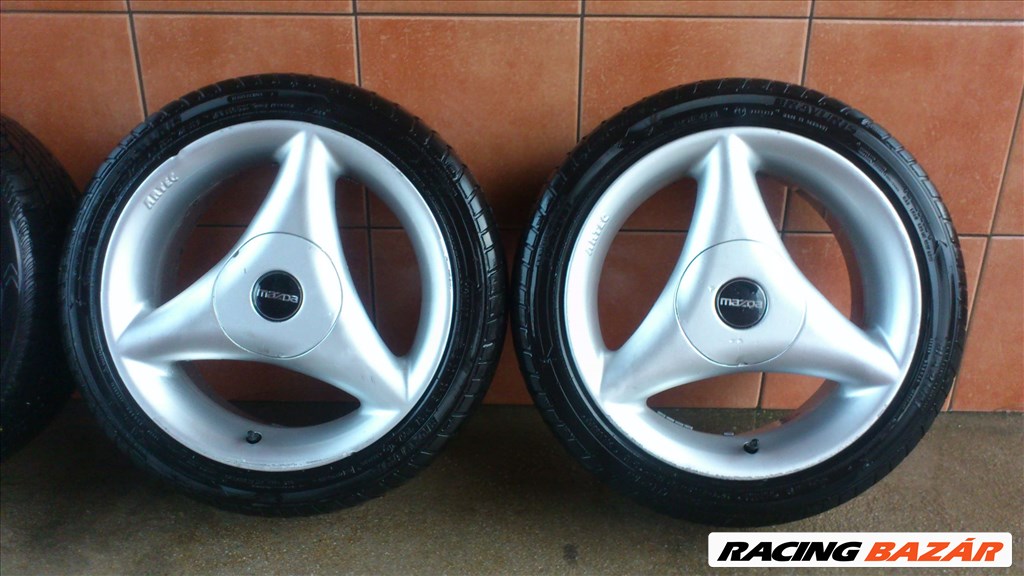 MAZDA 15" ALUFELNI 4X100 NYÁRI 195/45R15 GUMIVAL OLCSÓN!!!! 3. kép