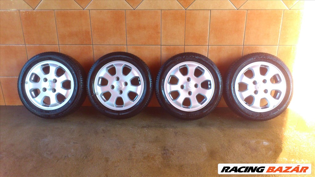 MITSUBISHI 15" ALUFELNI 4x114,3 NYÁRI 195/50R15 GUMIVAL OLCSÓN!!! 1. kép