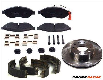 féktárcsa, fékbetét Citroen Jumper, Peugeot Boxer, Fiat Ducato 