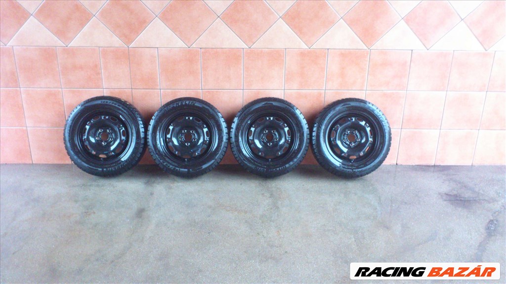 WV POLO  14" LEMEZFELNI 5x100 TÉLI 165/70R14 GUMIKKAL OLCSÓN!!!! 1. kép