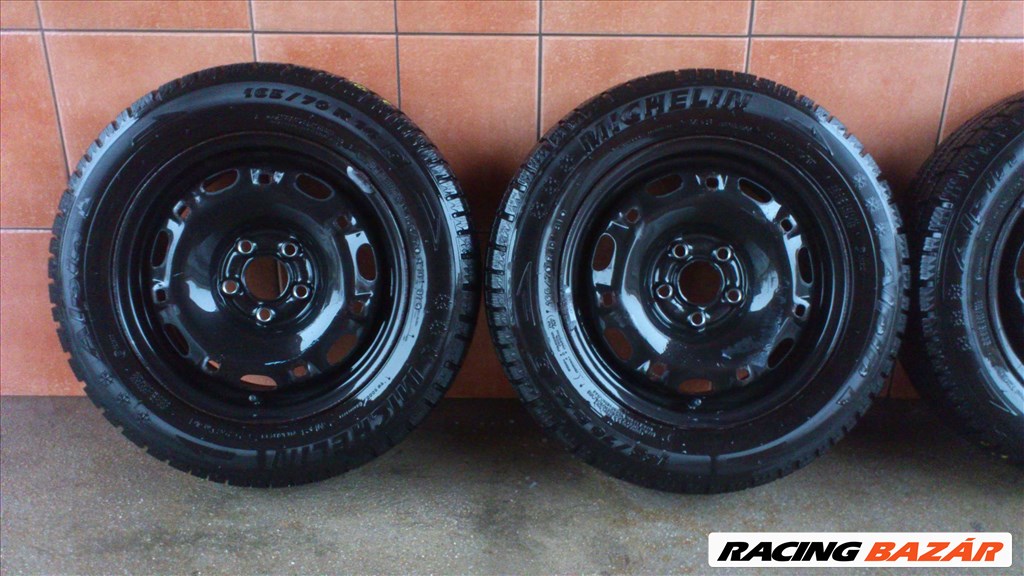 WV POLO  14" LEMEZFELNI 5x100 TÉLI 165/70R14 GUMIKKAL OLCSÓN!!!! 2. kép