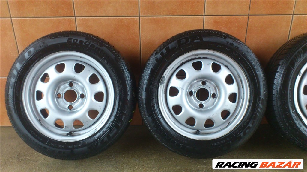 VW 14" LEMEZFELNI 4x100 NYÁRI 185/60R14 GUMIVAL OLCSÓN!! 2. kép