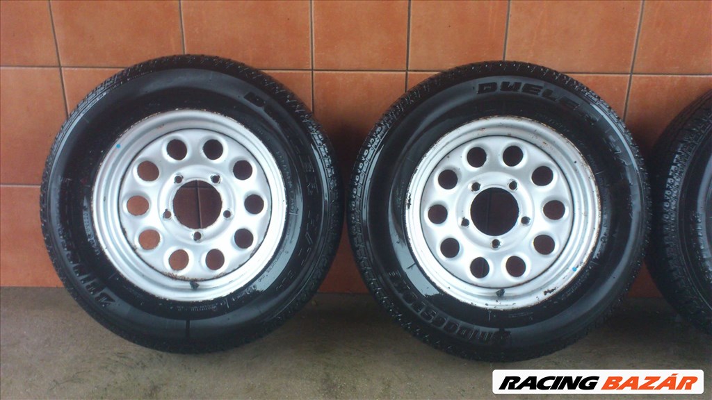 SUZUKI VITARA 15" LEMEZFELNI 5X139,7 TÉLI 205/70R15 GUMIKKAL OLCSÓN!! 2. kép