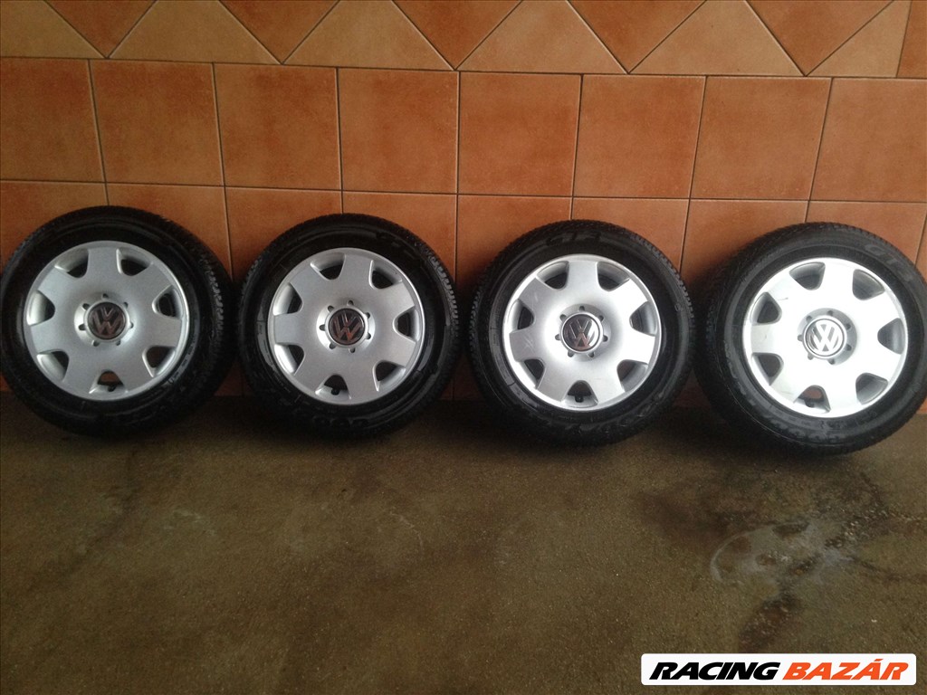 VW POLO 14" LEMEZFELNI 5x100 NYÁRI 175/65R14 GUMIVAL OLCSÓN!! 1. kép