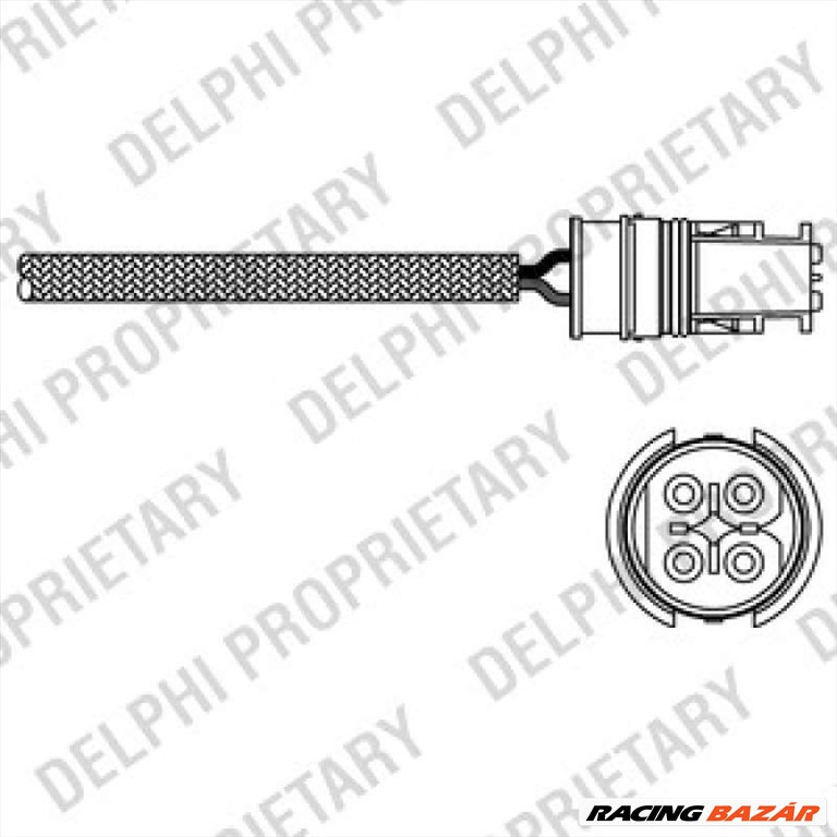 DELPHI ES20312-12B1 Lambdaszonda - MERCEDES-BENZ, SMART 1. kép