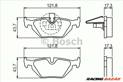 BOSCH 0986424484 Fékbetét - BMW, ROVER, MG