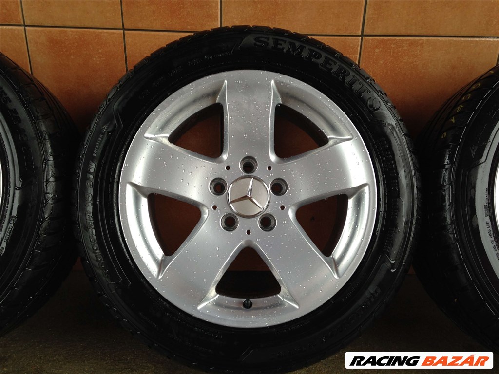 MERCEDES 16" ALUFELNI 5x112 NYÁRI 205/55R16 GUMIKKAL OLCSÓN!!! 4. kép