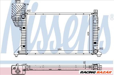 NISSENS 62685A Motorvízhűtő - MERCEDES-BENZ