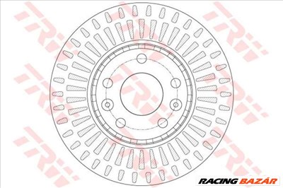 TRW DF6184 Féktárcsa - RENAULT
