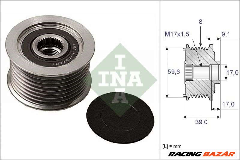 INA 535 0049 10 Generátor szabadonfutó - MAZDA 1. kép