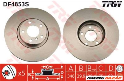 TRW DF4853S Féktárcsa - BMW