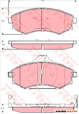 TRW GDB3283 Fékbetét - HYUNDAI, KIA