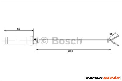 BOSCH 0265004010 ABS érzékelő - MERCEDES-BENZ, VOLKSWAGEN